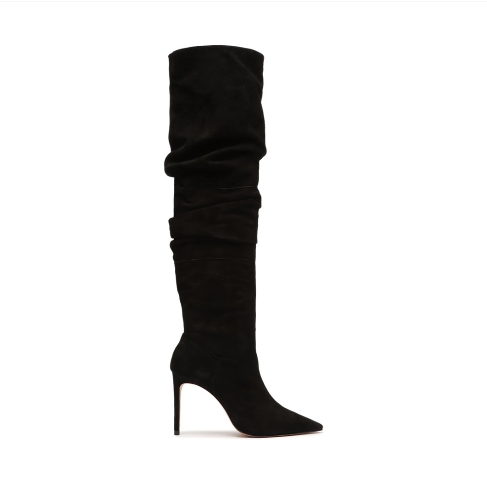 SCHUTZ - Ashlee Over The Knee Suede Boot size  8.5 Black
